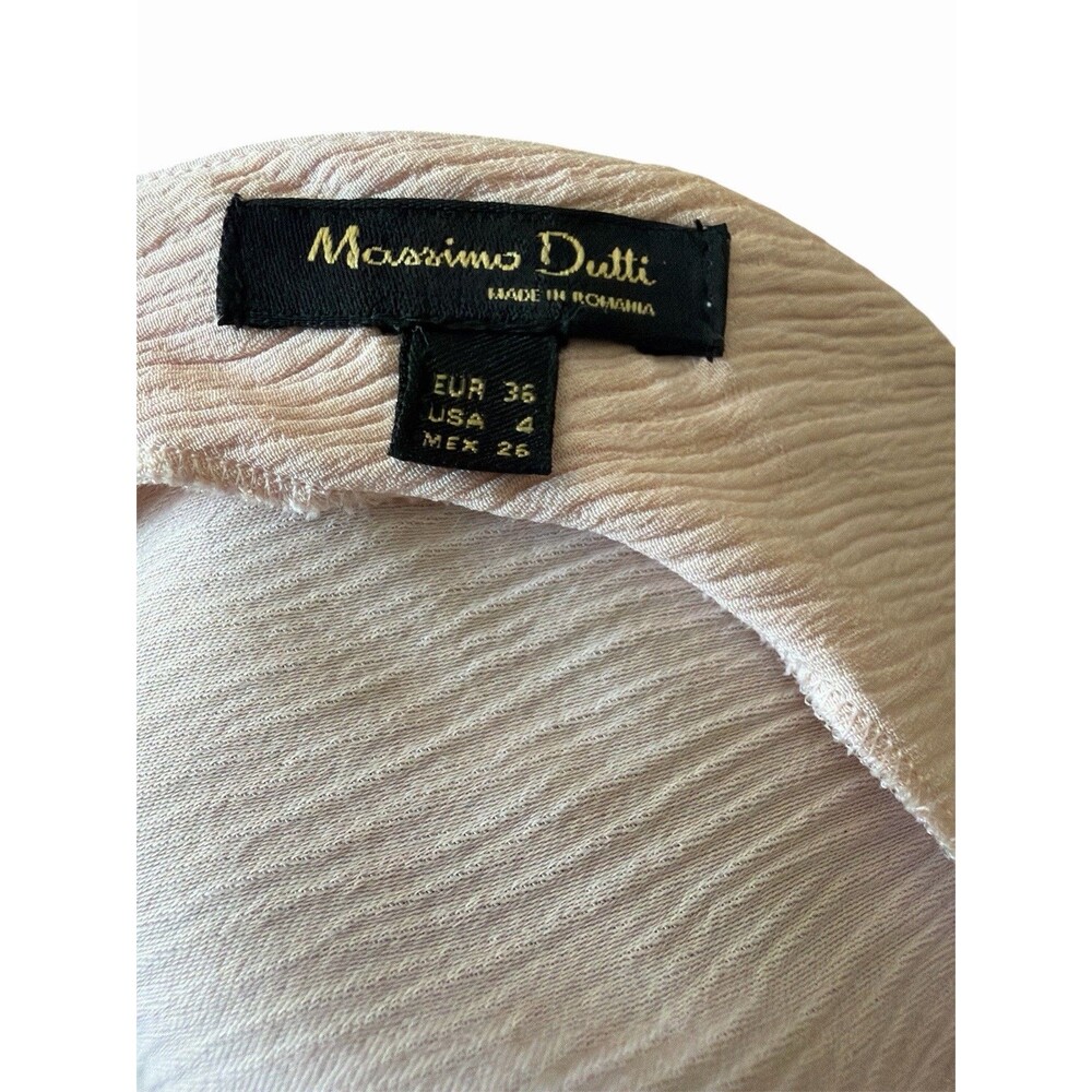 Massimo Dutti Blush Pink Jumpsuit Sleeveless V-Neck Wide Leg US 4 EU 36 - Picture 10 of 13